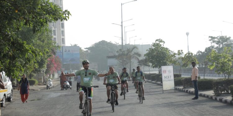 Surat Saksham Cyclothon 2022 was organized by the ONGC Hazira Plant Surat