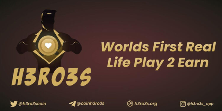 H3RO3S World’s 1st real-life play-2-earn gaming system is set to Launch their app very soon