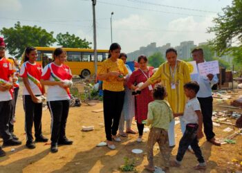 Sharing and Caring; a week of charity at The Global Indian International School Ahmedabad
