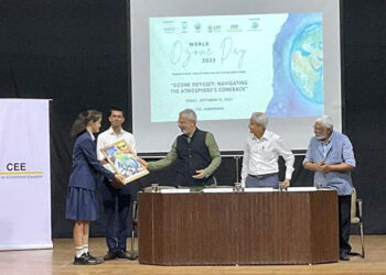 GIIS students perform at Ozone Odyssey Awareness Event hosted by CEE