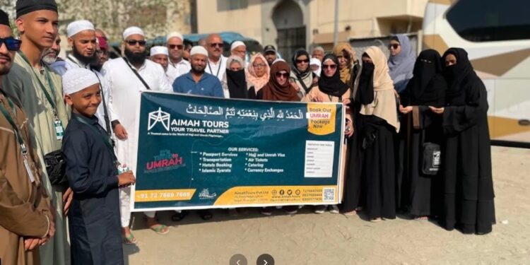 Aimah Tours Remarkable Basic Economy Umrah Package: More than 60 Pilgrims Embark on a 15-Day Spiritual Umrah Journey