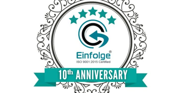 Einfolge Celebrates 10 Years of Innovation and Success, Marking a Decade of Excellence
