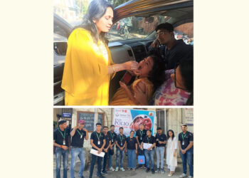 11705 children were vaccinated in the Pulse Polio drive held by Rotary Club of Pune, Baner in association with IIEBM