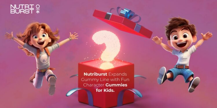 Nutriburst Expands Gummy Line with Fun Character Gummies for Kids 