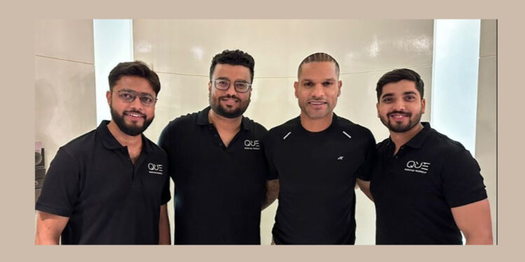 QUE Announces Strategic Investment from Shikhar Dhawan; Joins as Partner and Brand Ambassador