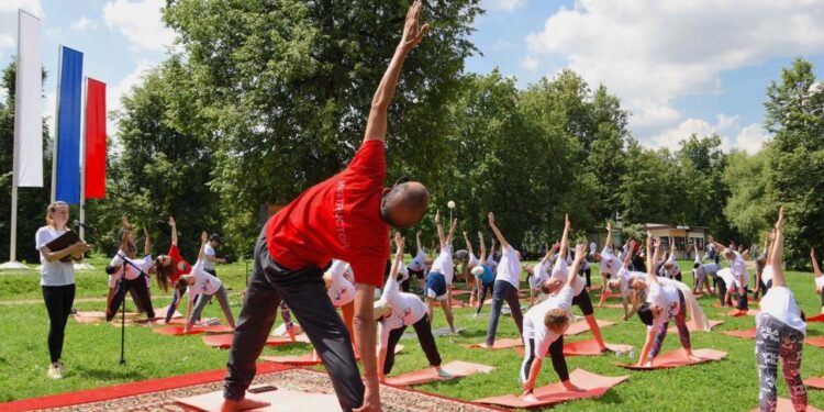 Moscow Celebrates International Yoga Day