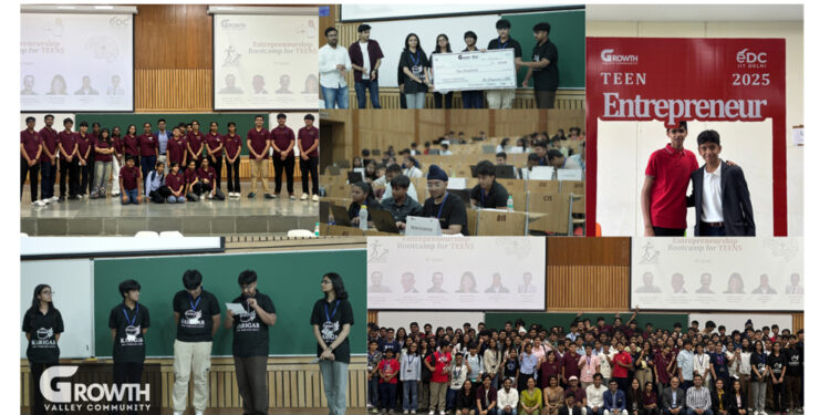 At IIT Delhi,  Teens (9-17) built Businesses, Pitched it to VCs | Entrepreneurship Bootcamp by Growth Valley Community