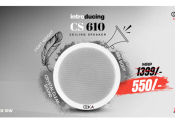 Ooka Launches the All-New Bharat-made ABS Ceiling Speaker in 10W – Powerful Sound, Unbeatable Price @ ₹550 Only