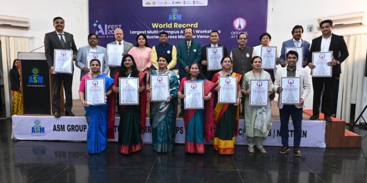 ASM Group of Institutes Set World Record on National Science Day 2026 for Largest Multi-Campus AI Skill Workshops