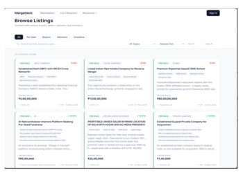 MergeDeck- An Indian Marketplace Where Business Deals Actually Get Done