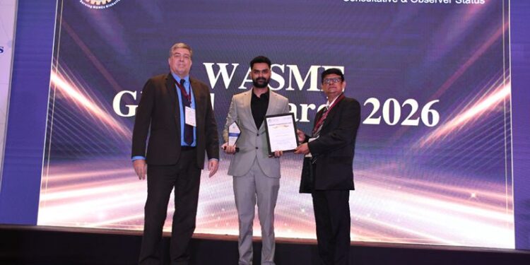 Anirudh Balaji Honoured with National Development Champion Award at WASME Global Business Convergence Summit 2026