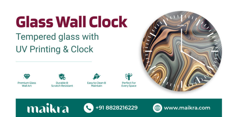 Maikra Introduces Glass Wall Clock, Bringing a Refined Glass Finish to Everyday Timekeeping