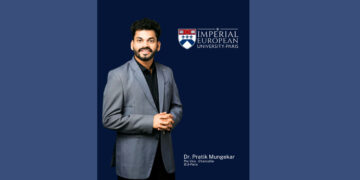 Dr. Pratik Mungekar Appointed Pro Vice-Chancellor of Imperial European University–Paris, France